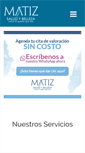 Mobile Screenshot of matizsaludybelleza.com